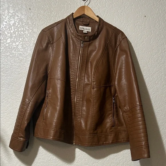 Ladies Jackets Ava And Viv Leather Jacket Ava Viv Jackets Coats